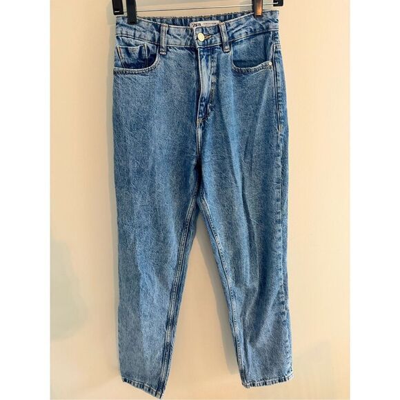 Zara Classic Mom Jeans High Waist Straight, Women’s Size 4 - Picture 2 of 9
